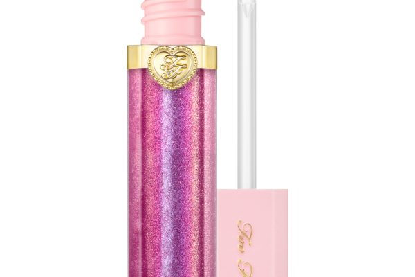 Too Faced Pretty Rich & Dazzling High-Shine Sparkling Lip Gloss – k – Sparkling electric violet with
