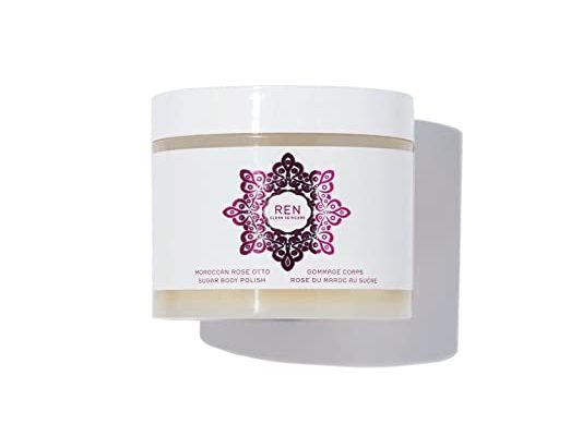 REN Clean Skincare Moroccan Rose Otto Sugar Body Polish, 11.2 fl. oz.